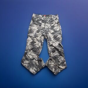 Spanx Pants Women's Medium Stretch Twill Camo Ankle Zip Pull On